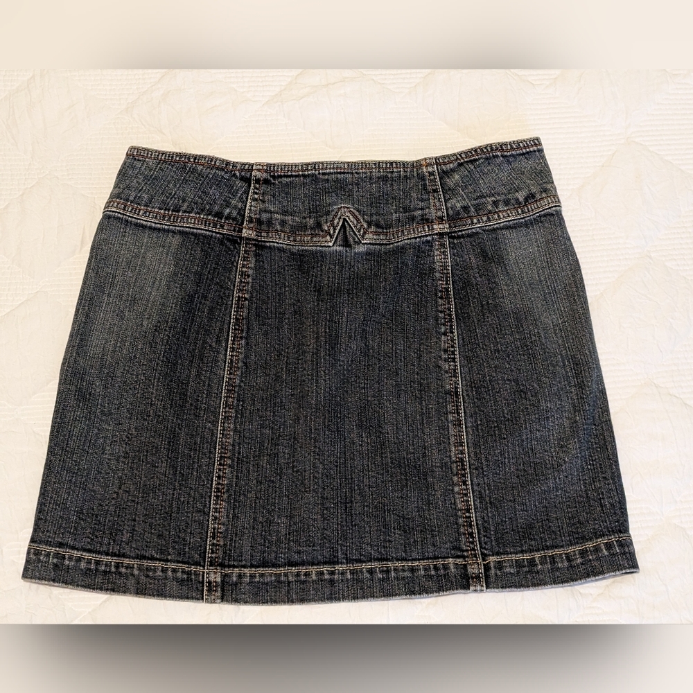 GAP Y2K Denim Mini Skirt Size 6 - Picture 3 of 8